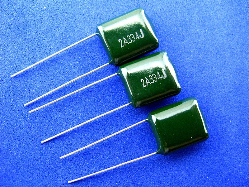 reemplazar cerebro Apellido 2A334J 100V 0.33uF(330nF) Polyester Film Capacitor, 250pcs/lot