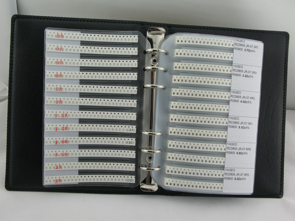 0201/0402/0603/0805/1206 SMD Resistor/Capacitor Inductor Samples Book Assort Kit 